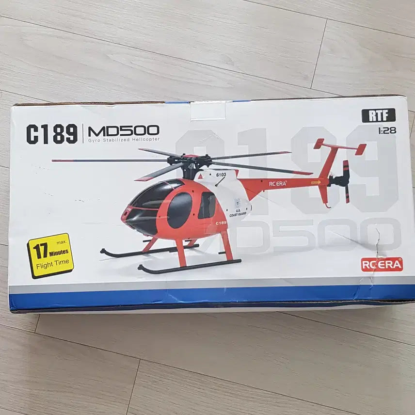 [BUNJANG] RC ERA C189 MD500 1:28 Scale 4-Channel RC Helicopter / C189 2.4G RC 헬리콥터 6축 자이로스코프 4채널