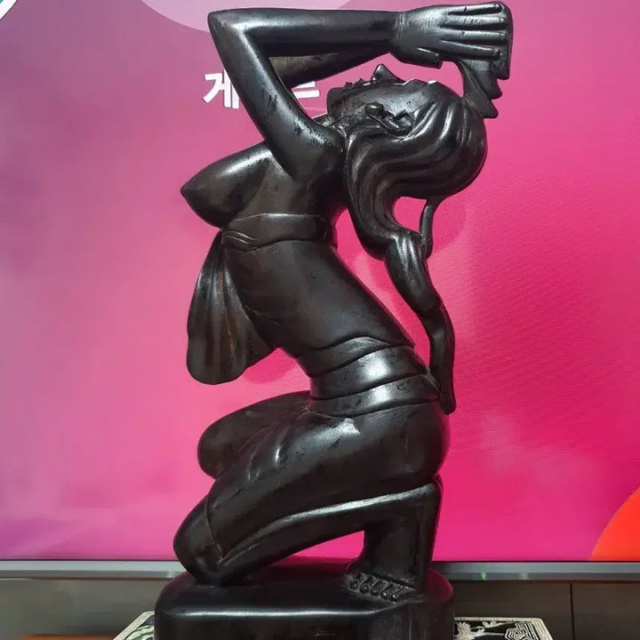 [BUNJANG] Ebony Woman Sculpture / 아프리카. 귀한 고가의 흑단 여인상