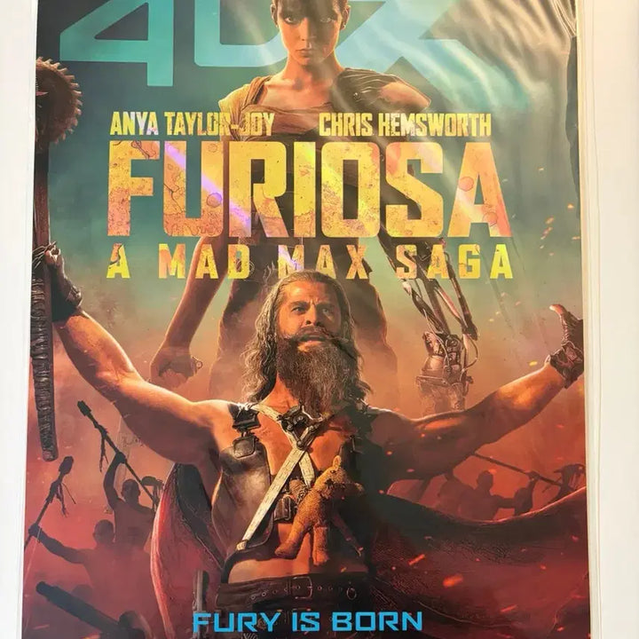 [BUNJANG] Furiosa: A Mad Max Saga 4DX Poster / [영화 굿즈] 퓨리오사 매드맥스 사가 4dx 포스터