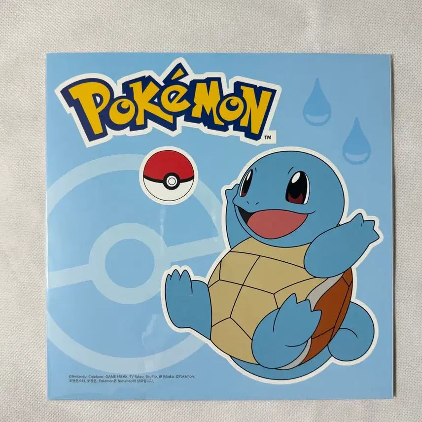 [BUNJANG] Pokemon Large Removable Stickers - Pikachu, Squirtle, Togepi Set / 포켓몬 대형 리무버블 스티커 - 피카츄, 꼬부기, 토게피