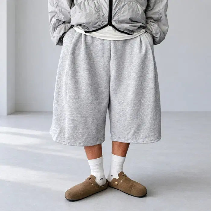 [SOLD OUT] 남자 키렁 투턱 밴딩 와이드 버뮤다 팬츠 5컬러