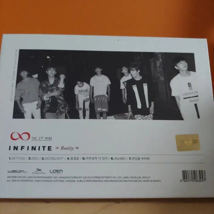 [BUNJANG] INFINITE 5th Mini Album CD / 가요 CD 시디 음반 앨범 인피니트 5th 미니앨범