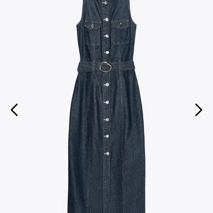 [BUNJANG] Zara Blue Denim Sleeveless Dress - Size S / 10만원짜리 새상품 Zara 청 슬리브리스 원피스 나시 원피스-S사이즈