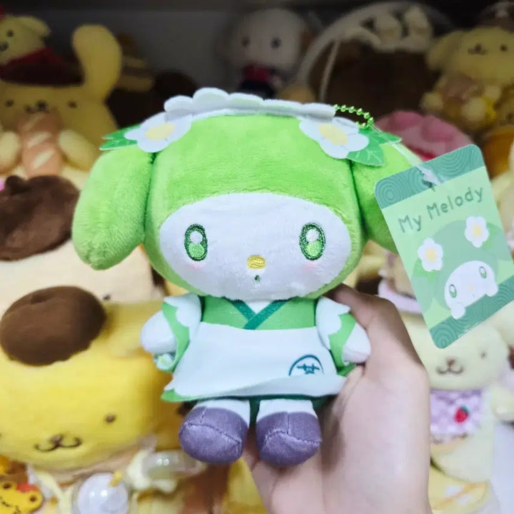[BUNJANG] Sanrio My Melody Matcha Series Mascot Plush / 일본 정품 택O 산리오 말차 녹차 시리즈 마이멜로디 마스코트인형
