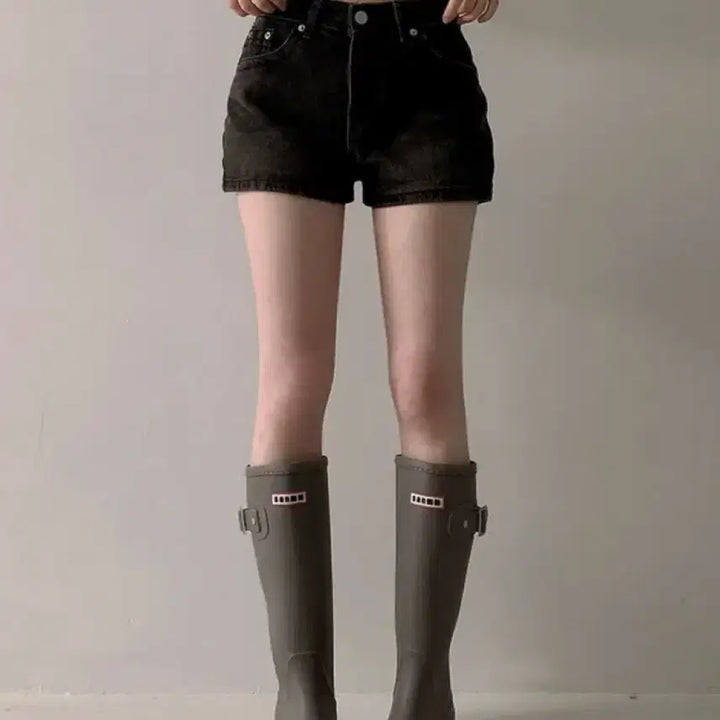 [BUNJANG] Ablie Vintage Washed Denim Shorts / 에이블리 빈티지 데님 워싱 청바지 숏팬츠 반바지