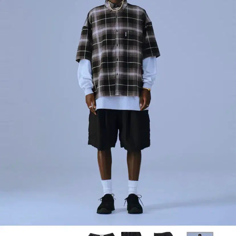 [BUNJANG] Cootie Back Satin Fit Cargo Easy Shorts Black / Cootie back satin fit cargo easy shorts