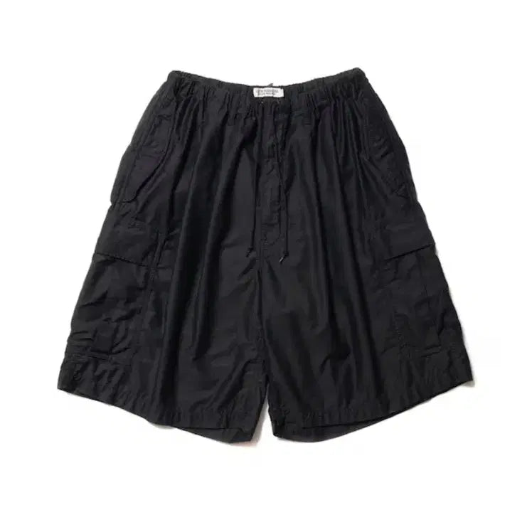 [BUNJANG] Cootie Back Satin Fit Cargo Easy Shorts Black / Cootie back satin fit cargo easy shorts