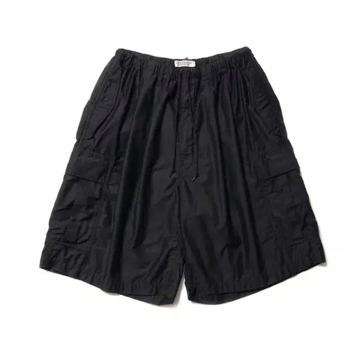 [BUNJANG] Cootie Back Satin Fit Cargo Easy Shorts Black / Cootie back satin fit cargo easy shorts