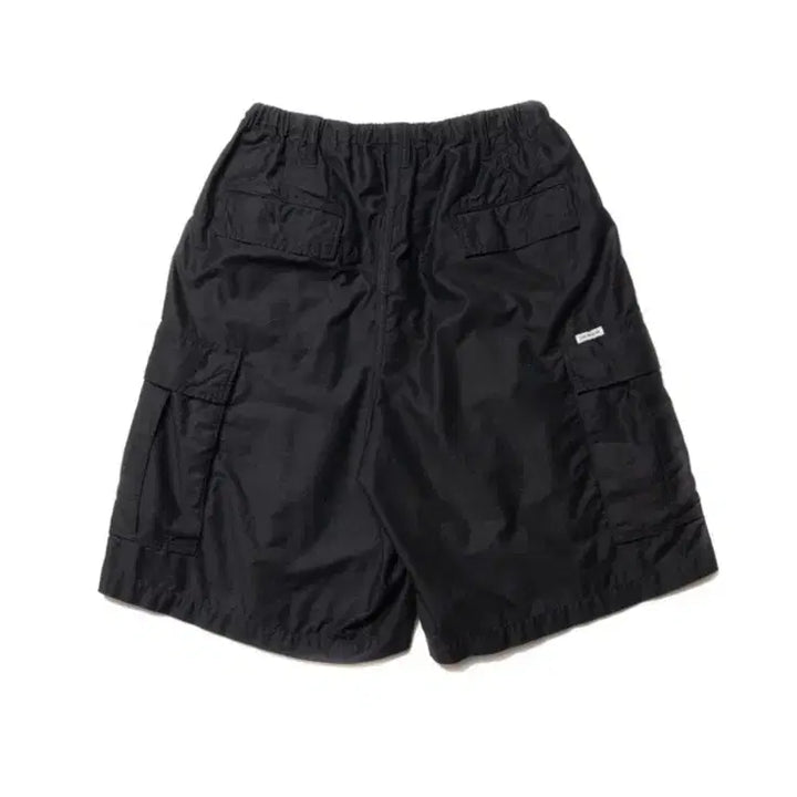 [BUNJANG] Cootie Back Satin Fit Cargo Easy Shorts Black / Cootie back satin fit cargo easy shorts