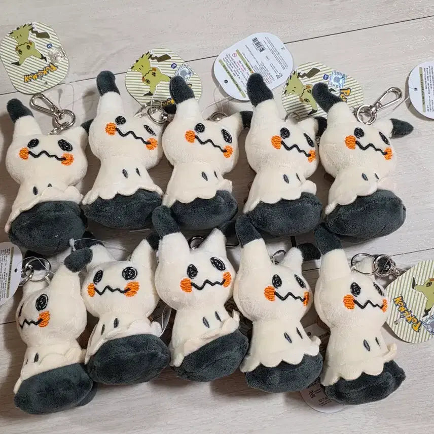 [BUNJANG] Pokemon Mimikyu Plush Keychain Bundle Set (10 pcs) / 일괄) 포켓몬스터 따라큐 인형 키링 10개 세트