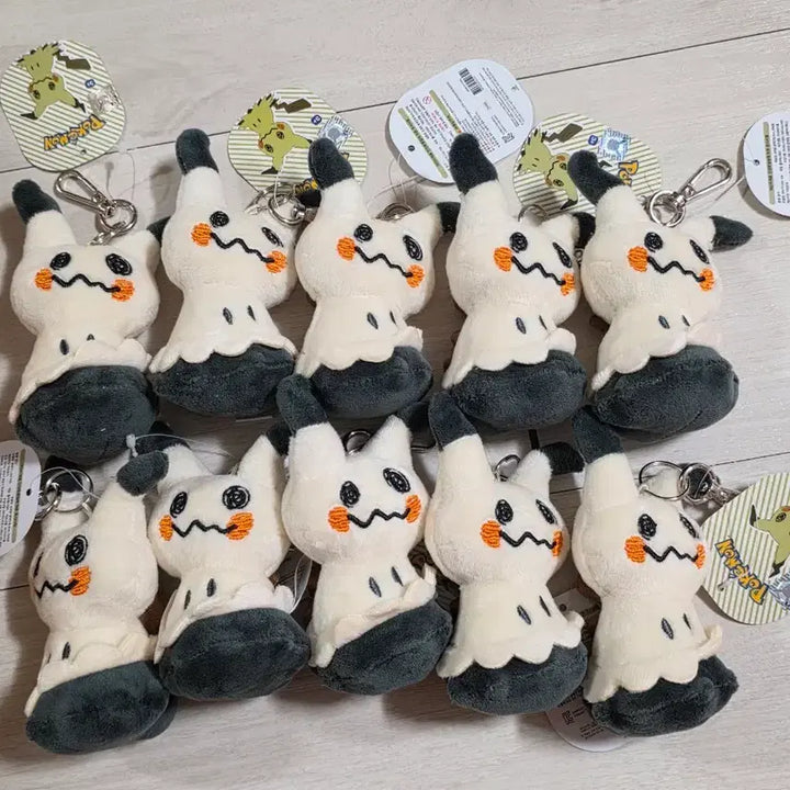 [BUNJANG] Pokemon Mimikyu Plush Keychain Bundle Set (10 pcs) / 일괄) 포켓몬스터 따라큐 인형 키링 10개 세트