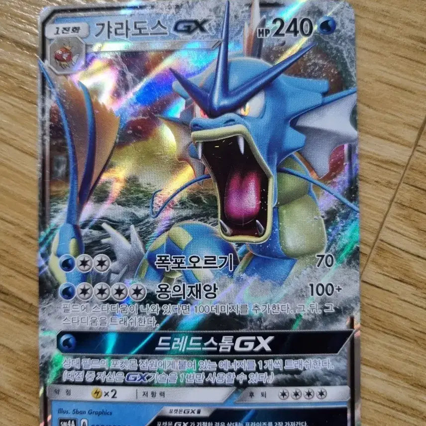 [BUNJANG] Pokemon Card Gyarados GX RR Hologram / 포켓몬스터 카드 갸라도스 GX RR 홀로그램