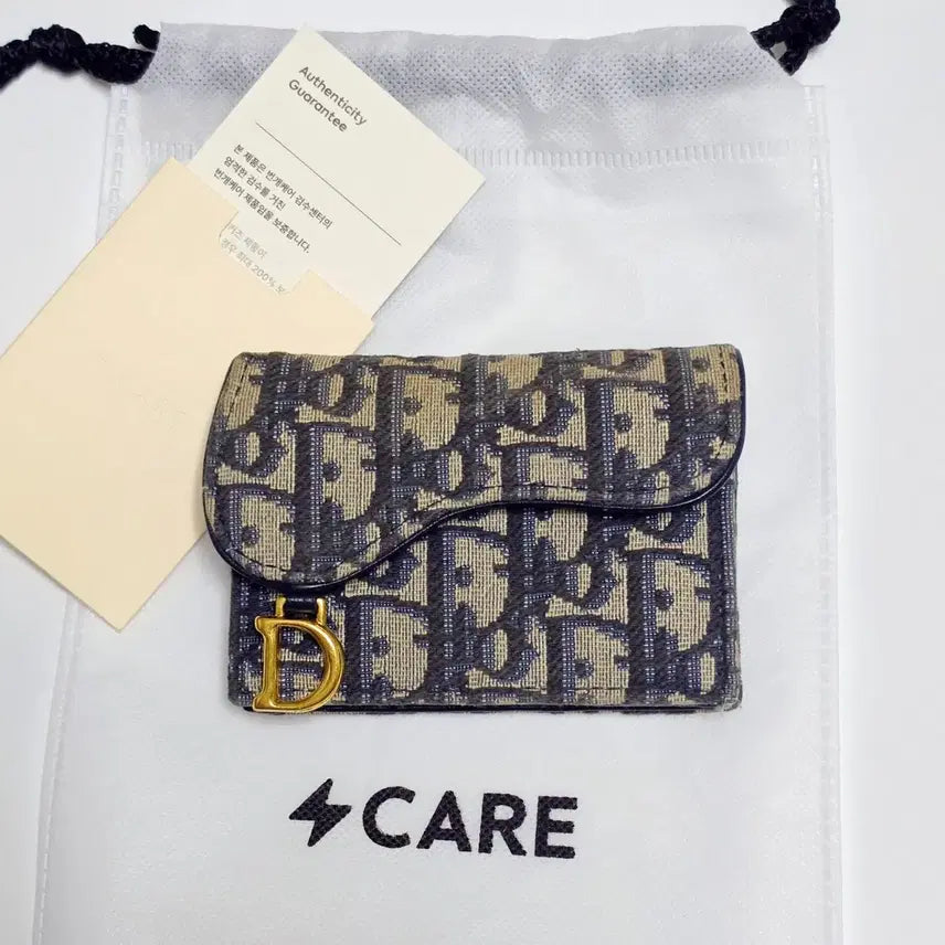 [BUNJANG] Dior Saddle Oblique Card Holder Blue / [S급/번개케어완료] 디올 새들 오블리크 카드홀더 블루