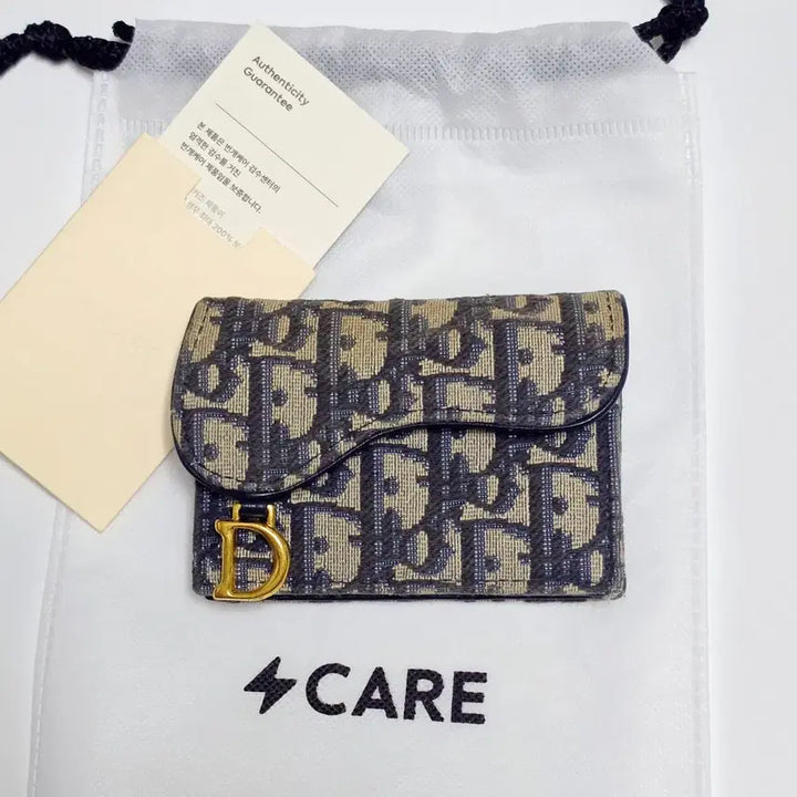 [BUNJANG] Dior Saddle Oblique Card Holder Blue / [S급/번개케어완료] 디올 새들 오블리크 카드홀더 블루