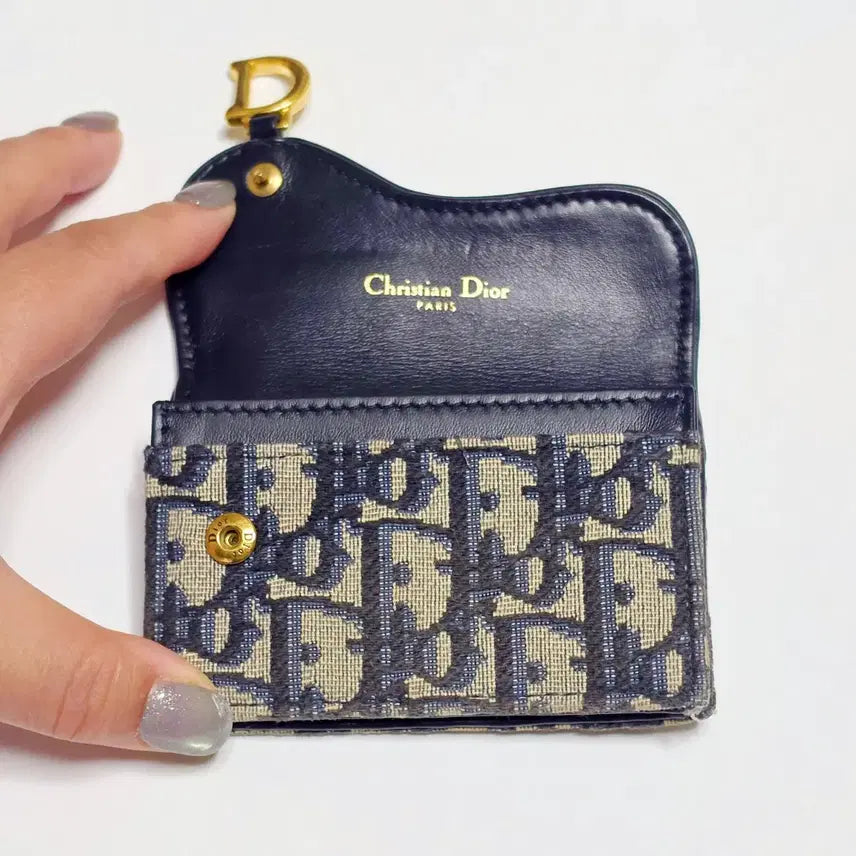 [BUNJANG] Dior Saddle Oblique Card Holder Blue / [S급/번개케어완료] 디올 새들 오블리크 카드홀더 블루