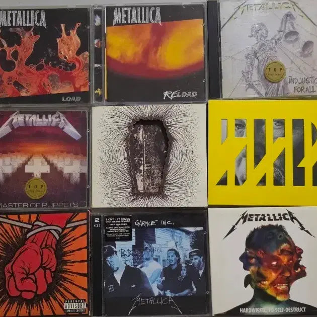 [BUNJANG] Metallica CD Album Bundle Set (18 CDs, includes Limited Editions) / 메탈리카 CD 앨범 일괄 판매 18장 한정반 포함