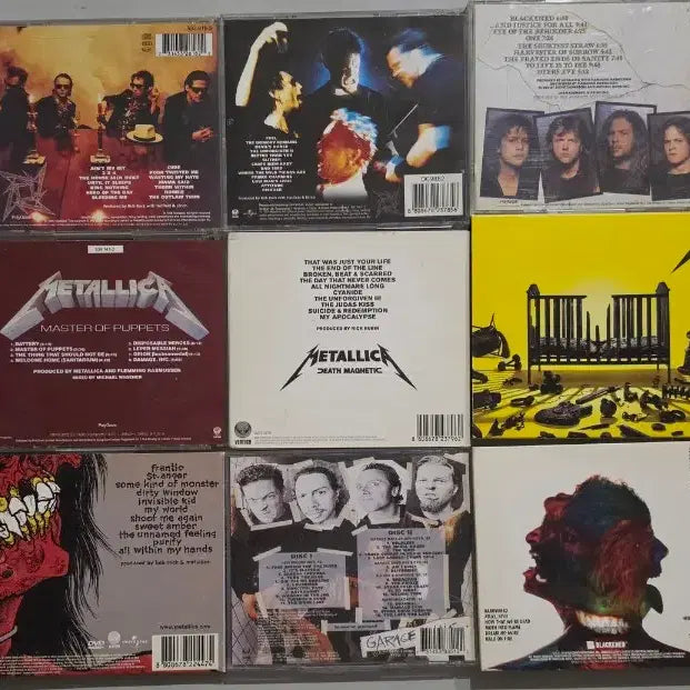 [BUNJANG] Metallica CD Album Bundle Set (18 CDs, includes Limited Editions) / 메탈리카 CD 앨범 일괄 판매 18장 한정반 포함