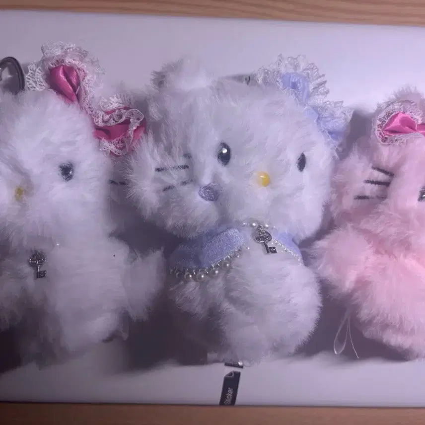 [BUNJANG] Fillymillly x Charmmykitty Mascot Keychain 3-Piece Set / 필리밀리 챠미키티 마스코트 키링 3종 일괄