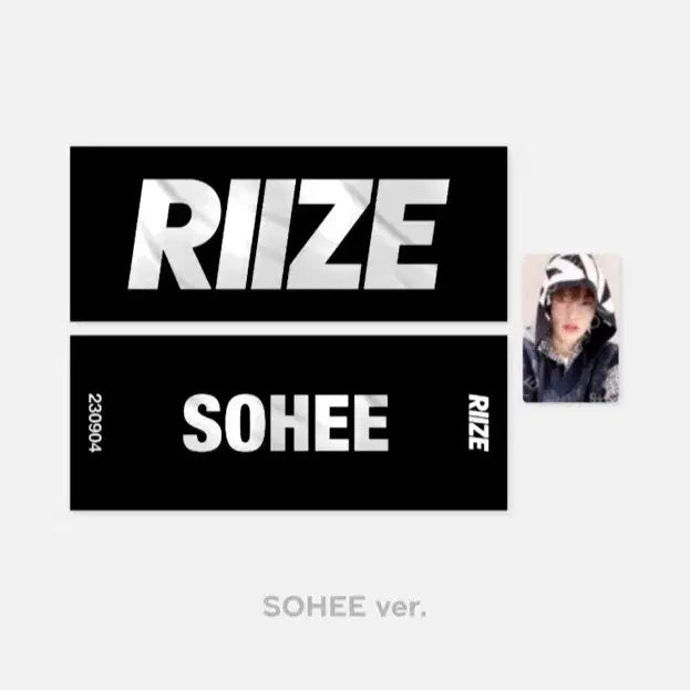 [BUNJANG] RIIZE Sohee Official Goods Slogan &amp; Mini Fan Set (Includes Circle Photocard) / 라이즈 소희 슬로건(공굿), 미니팬세트(서클포토 포함)