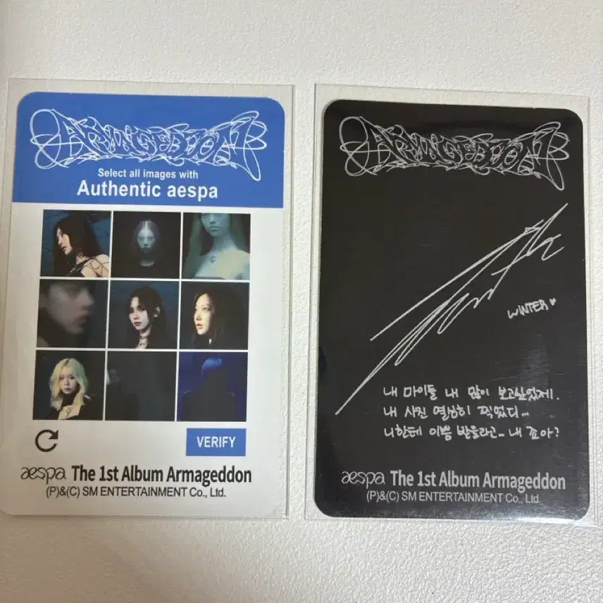 [BUNJANG] Winter Armageddon Photocard / 윈터 아마겟돈 포카