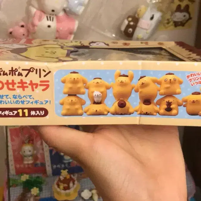 [BUNJANG] Sanrio Pompompurin "Muffin" Mini Figure Set (Sealed) / 미개봉 일본고전풍 폼폼푸린 피규어 세트 똥사이즈 머핀 키티