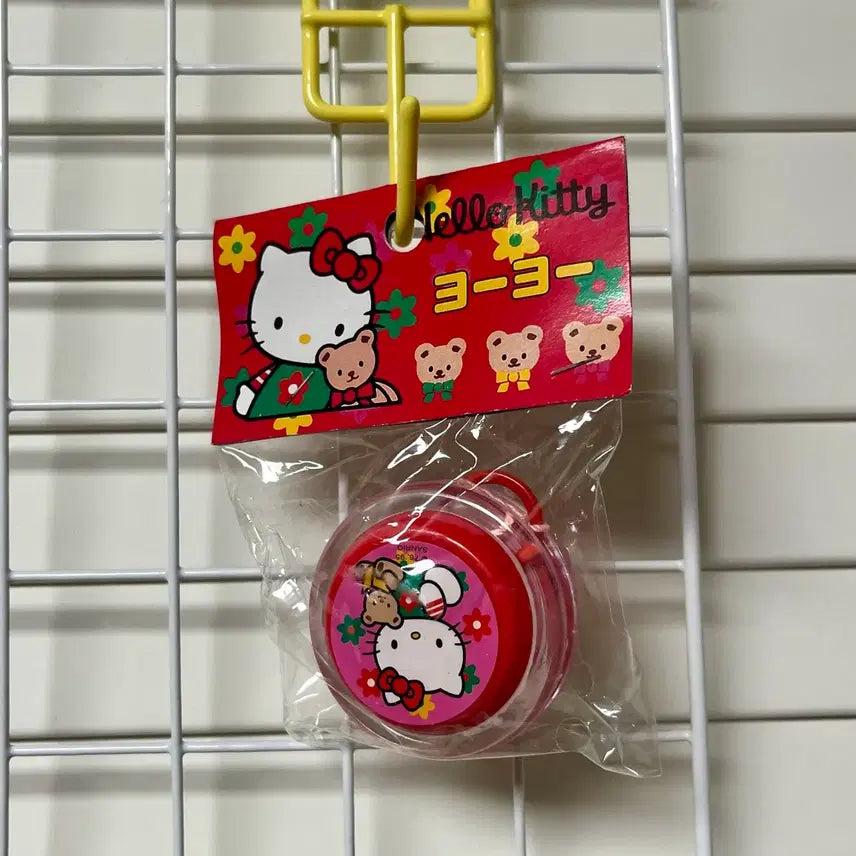 [BUNJANG] Sanrio Hello Kitty 1995 Classic Yo-Yo Toy / 고전 헬로키티 장난감 요요 미사용 새제품 1995년도 산리오