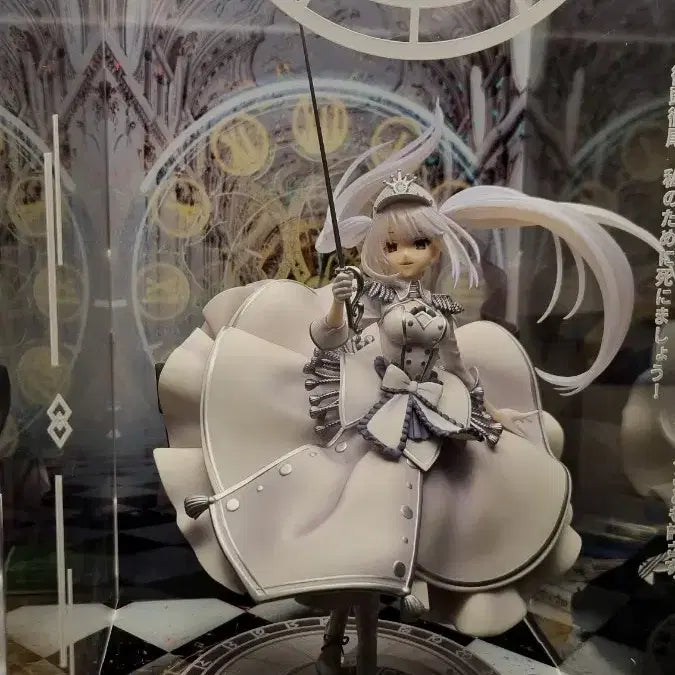 [BUNJANG] Kadokawa Date A Live White Queen Scale Figure with LED Acrylic Case / 카도카와 데이트 어 불릿 하얀 여왕 피규어 + 케이스