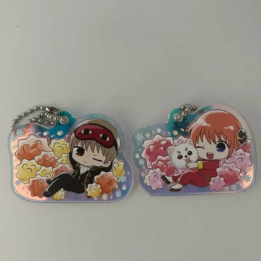 [BUNJANG] Okita Sougo Kagura Star Candy Acrylic Keychain / 은혼 오키타소고 카구라 별사탕 아크릴키링