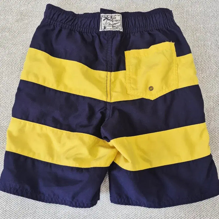 [BUNJANG] Polo Ralph Lauren Kids Big Pony Swim Pants - Navy &amp; Yellow - Size 6 / [120] 폴로랄프로렌 키즈 빅포니 스윔팬츠 수영복 남아 6사이즈