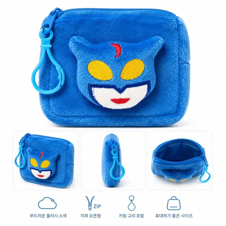 [BUNJANG] Crayon Shin-chan Action Mask Pouch / [짱구] 액션가면 네모 파우치