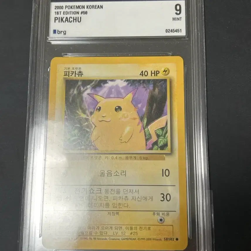 [BUNJANG] Pokemon 1st Edition Pikachu Card / 초판 피카츄 brg9