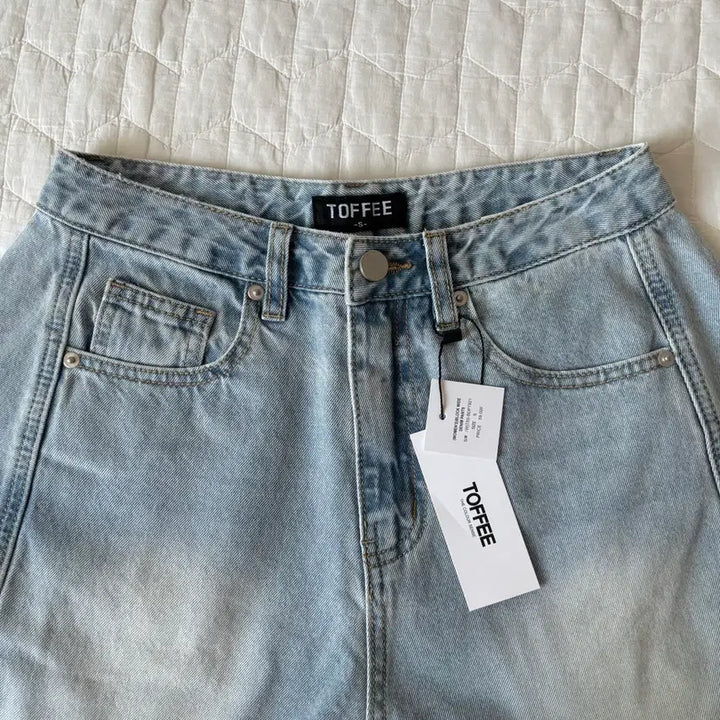 [BUNJANG] TOPSUGAR Women Wide Denim Pants Light Blue / 새상품 토피우먼 와이드 데님팬츠 연청