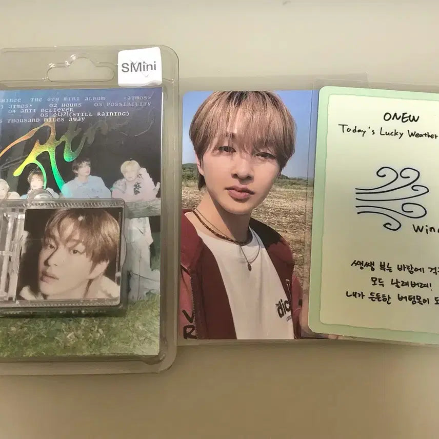 [BUNJANG] SHINee Onew atmos Smini Weather Card Bundle / 샤이니 atmos 슴미니 Smini 온유 날씨카드