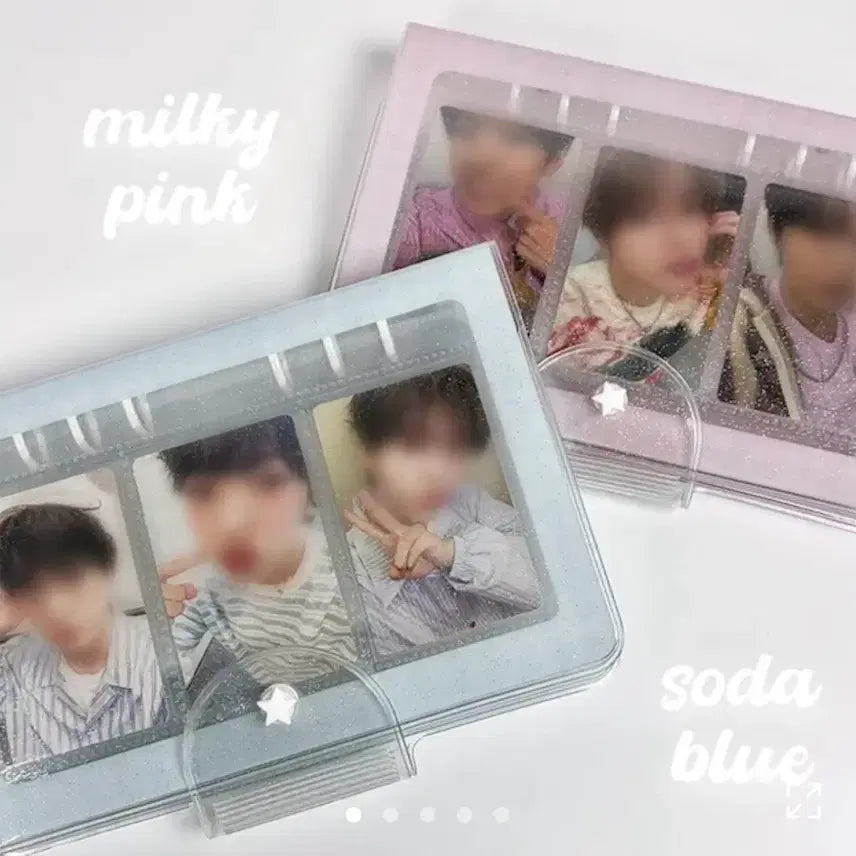 [BUNJANG] Bundle Set A6 3-Ring Binder (Pink) + 10 Inner Pages / 일괄) A6 유리시 3단 바인더 (핑크) + 속지 10p