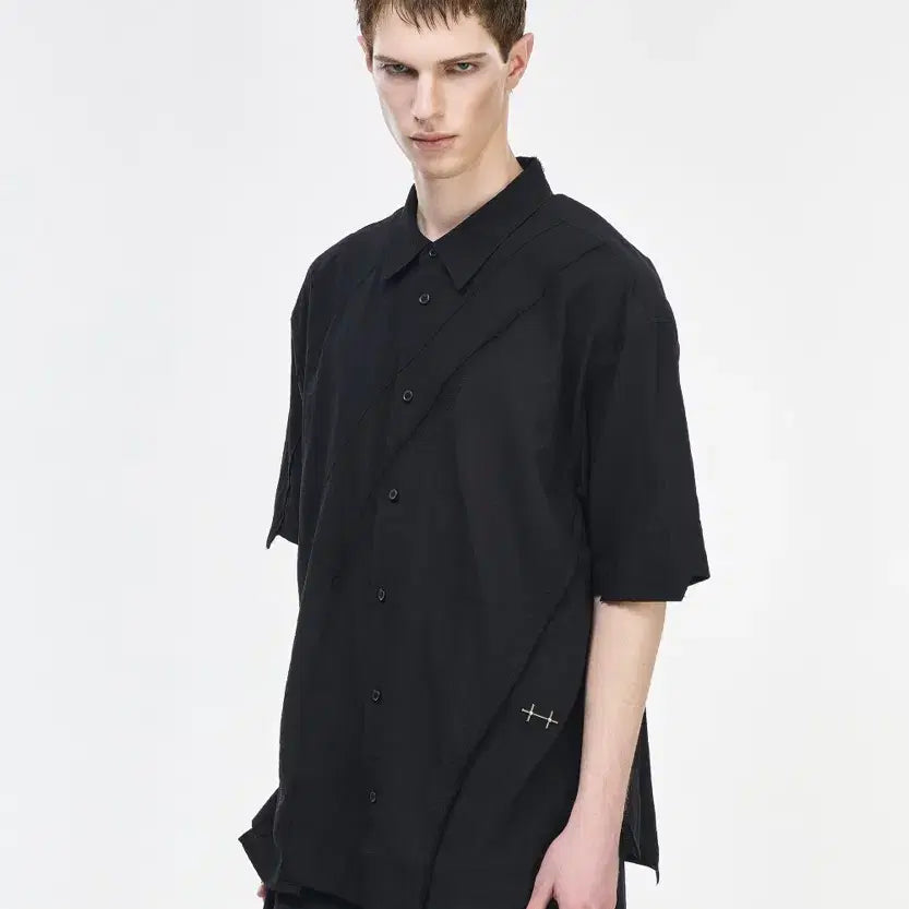 [BUNJANG] Songzio Descent Half Shirt / 50/송지오 컬렉션 디센트 하프 셔츠