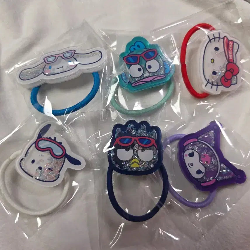 [BUNJANG] Sanrio Characters Random Acrylic Hair Tie / 산리오캐릭터즈 랜덤아크릴머리끈 (단품 구매)