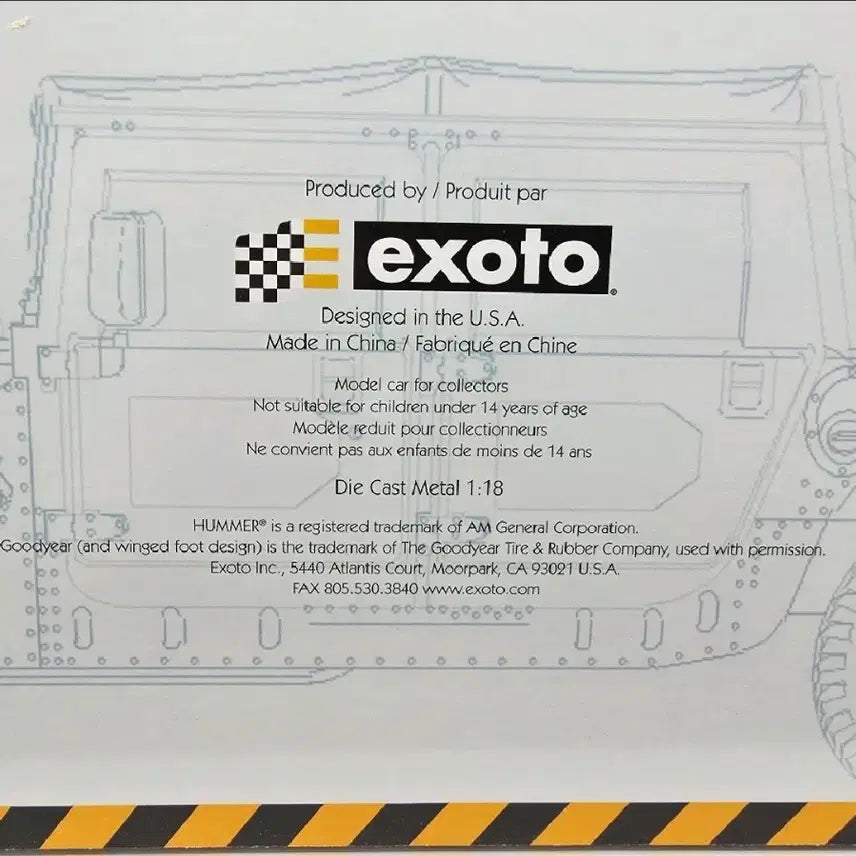 [BUNJANG] Exoto Die-cast Metal 1:18 Humvee Model Car / 엑소토 다이캐스트 메탈 1:18 모델카