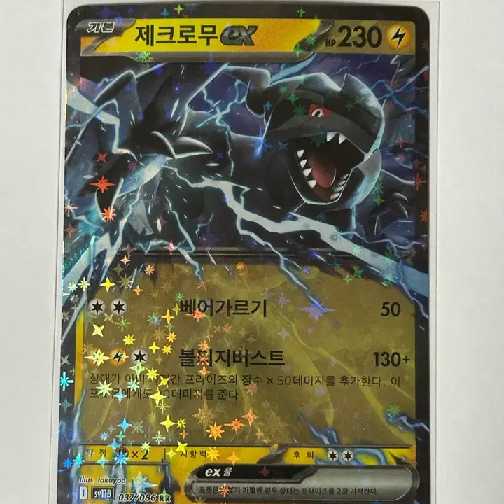 [BUNJANG] Pokemon Card Zekrom EX 037/086 RR / 포켓몬카드 제크로무 EX 037/086 RR