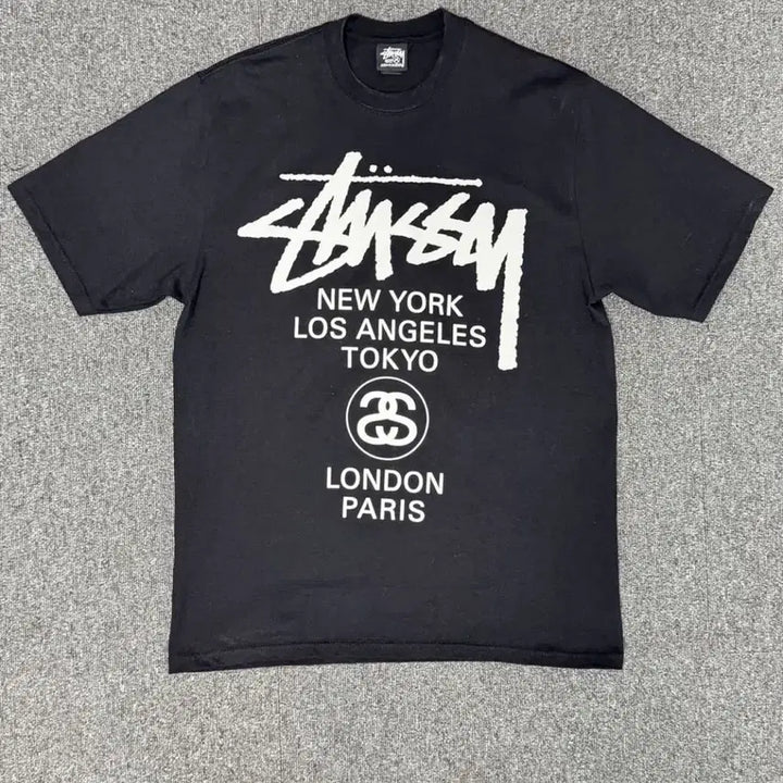 [BUNJANG] Stussy World Tour T-Shirt / 새싱품급 스투시 월드투어 반팔 티셔츠 M