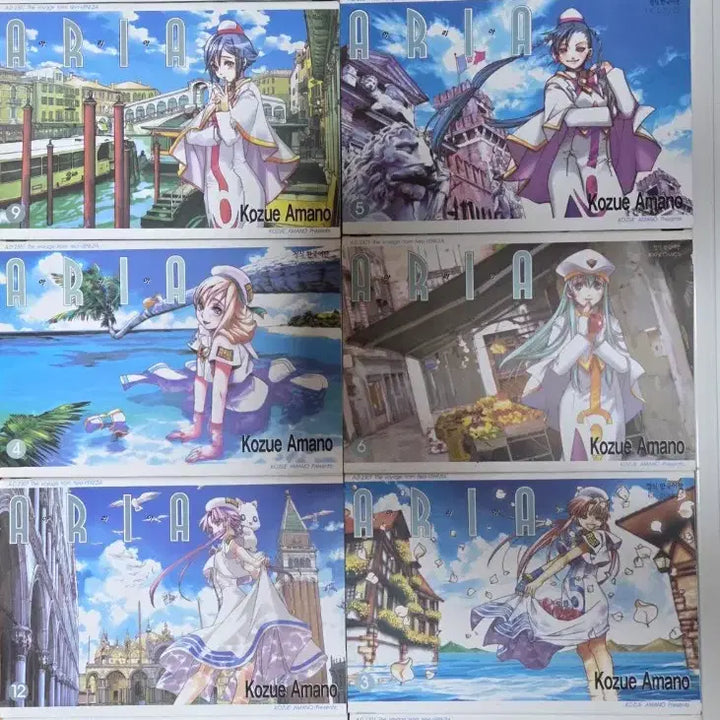 [BUNJANG] Aria Aqua Complete Set (Volumes 1-14) / 아리아 아쿠아 만화책 총 14권 일괄