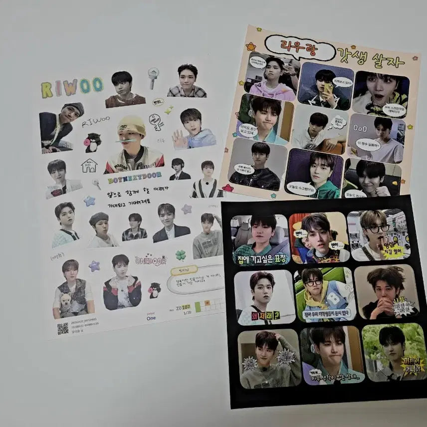 [BUNJANG] BOYNEXTDOOR Riwoo Unofficial Goods Sticker Set / 보넥도 리우 비공굿 보이넥스트도어