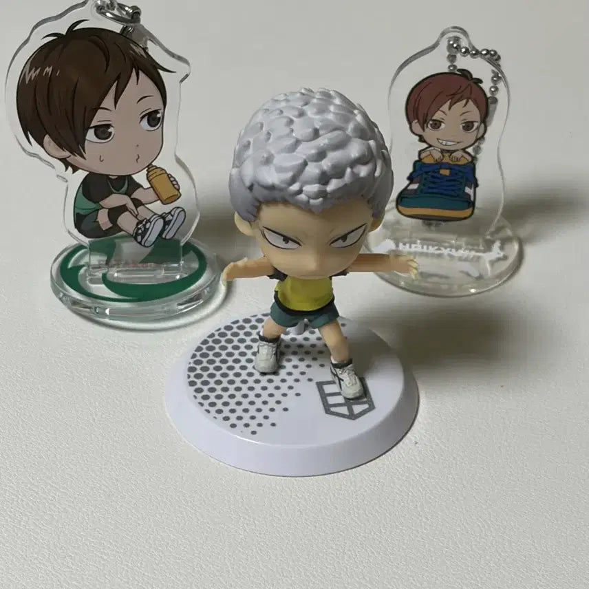 [BUNJANG] Haikyuu!! Datatech High School Futakuchi Kenji &amp; Aone Takanobu Chibi-큥 Character Acrylic Stand / 하이큐 다테공고 후타쿠치 켄지 아오네 치비큥 캬라 피규어 아크릴