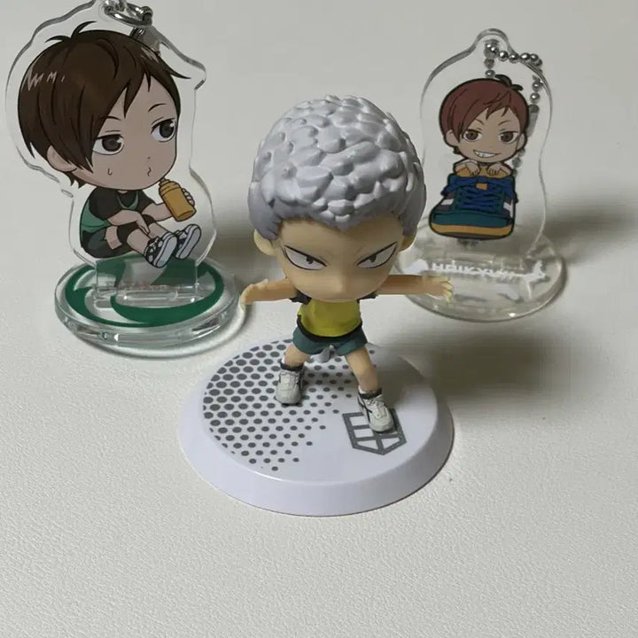 [BUNJANG] Haikyuu!! Datatech High School Futakuchi Kenji &amp; Aone Takanobu Chibi-큥 Character Acrylic Stand / 하이큐 다테공고 후타쿠치 켄지 아오네 치비큥 캬라 피규어 아크릴