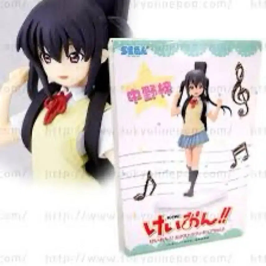 [BUNJANG] Sega K-On! Azusa Nakano Classic Figure (2011, Sealed) / [2011 고전.미개봉 유일] 세가 케이온 나카노 아즈사 기타 피규어