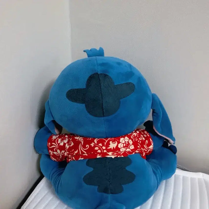 [BUNJANG] Stitch Plush Toy with Red Hawaiian Shirt / 빨간스카프 스티치 인형