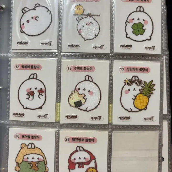 [BUNJANG] Molang, Damgom, Atom, Dragon Ball Sticker Collection / 몰랑이,담곰이 등 띠부씰 판매