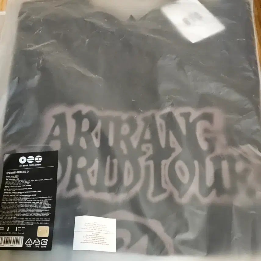 [BUNJANG] BTS Arirang World Tour T-Shirt Black M / BTS ARIRANG WORLD TOUR (Black) 티셔츠 M
