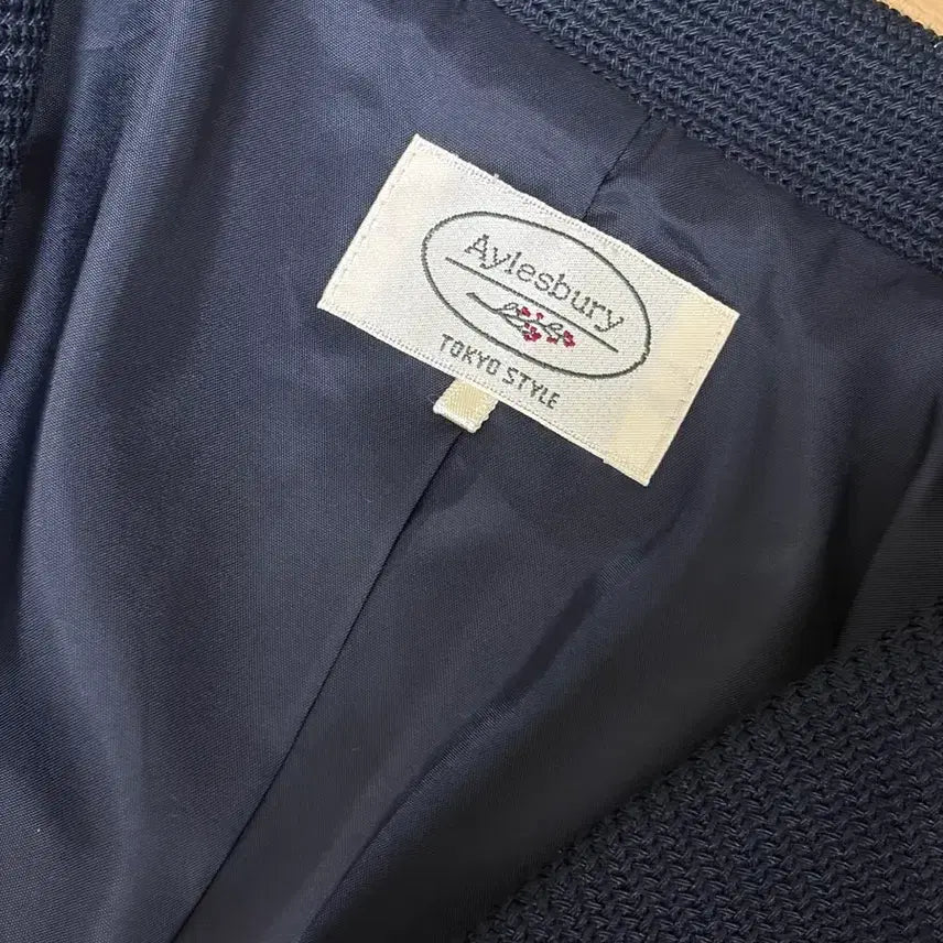 [BUNJANG] Aylesbury Navy Vintage Jacket and Skirt Set / 일본 빈티지 Aylesbury 네이비 자켓+스커트 셋업
