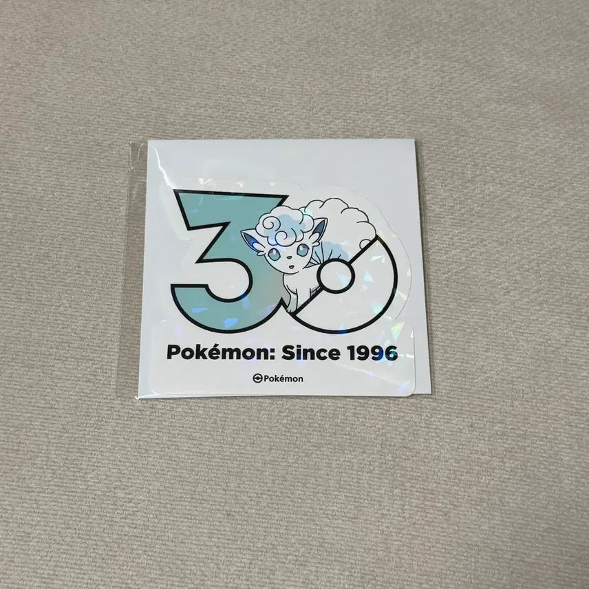 [BUNJANG] Pokemon 30th Anniversary Logo Sticker Pack Alolan Ninetales / 포켓몬 30주년 로고 스티커 알로라 식스테일