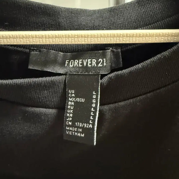 [BUNJANG] Forever 21 Black Cropped Tank Top - Size L / 포에버21 블랙 크롭 나시 L